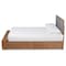 Baxton Studio Cosma Ash Walnut Wood 4-Drawer Queen Size Platform Storage Bed 173-9432-10669 - alternate 6